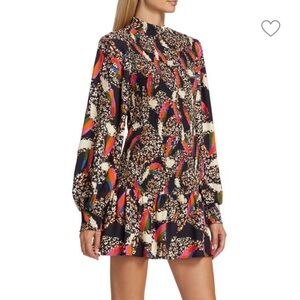 FARM RIO
Leopard & Toucan Smocked Minidress